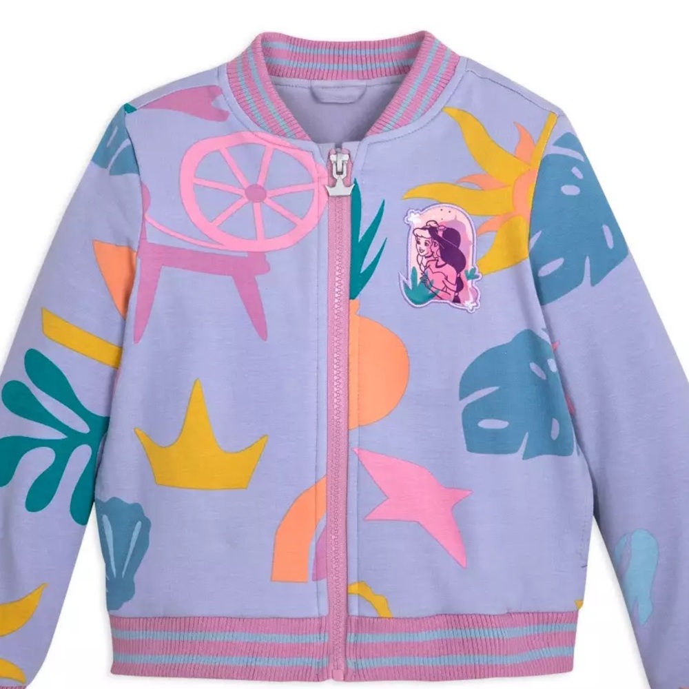 Disney Princess Zip Varsity Girls Jacket, sz 13/14
